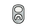 Pull tab ring illustration