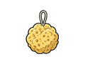 Bath sponge illustration