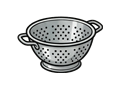 Colander illustration