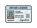 Driver's license illustration