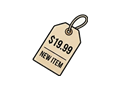 Price tag illustration