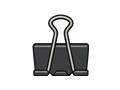 Binder clip illustration