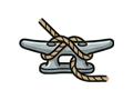 Dock cleat illustration