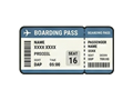 Boarding pass illustration