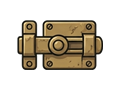 Door bolt illustration