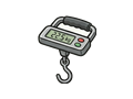 Luggage scale illustration