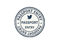 Passport stamp illustration