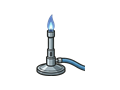 Bunsen burner illustration