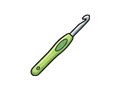 Crochet hook illustration