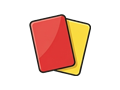 Referee cards illustration