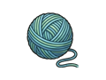 Yarn ball illustration