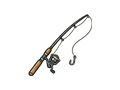 Fishing rod illustration