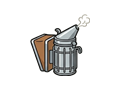 Bee smoker illustration