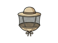 Beekeeper veil illustration