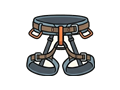 Climbing harness illustration