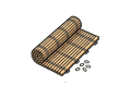 Bamboo mat illustration