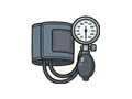 Blood pressure cuff illustration
