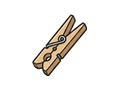 Clothespin illustration