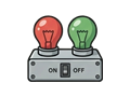 Cue light illustration