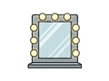 Makeup mirror illustration