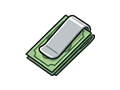 Money clip illustration