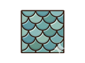 Fish-scale tile illustration