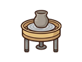 Pottery wheel illustration