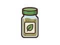 Oregano jar illustration