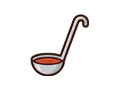 Sauce ladle illustration