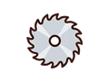 Saw blade illustration