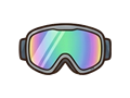 Ski goggles illustration