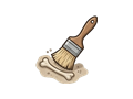 Excavation brush illustration