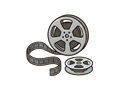 Film reel illustration
