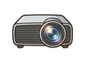 Projector lens illustration