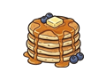 Pancake stack illustration