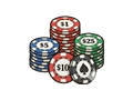 Poker chips illustration
