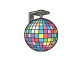 Disco light illustration