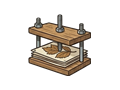 Leaf press illustration