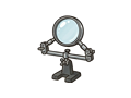 Magnifier stand illustration