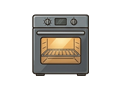 Oven door illustration