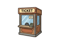 Ticket booth illustration