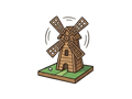 Windmill obstacle illustration