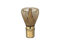 Matcha whisk illustration