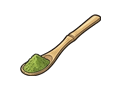 Tea scoop illustration