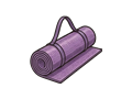 Yoga mat illustration