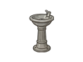Drinking fountain illustration