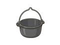 Hanging pot illustration