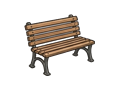 Park bench illustration