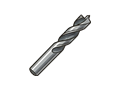 Spiral drill bit illustration