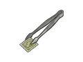 Stamp tongs illustration